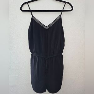 Forever 21 Black V-Neck Jumpsuit